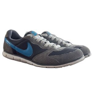 Nike Eclipse Anthracite Grey/Blue/Black Lace Up Sneakers